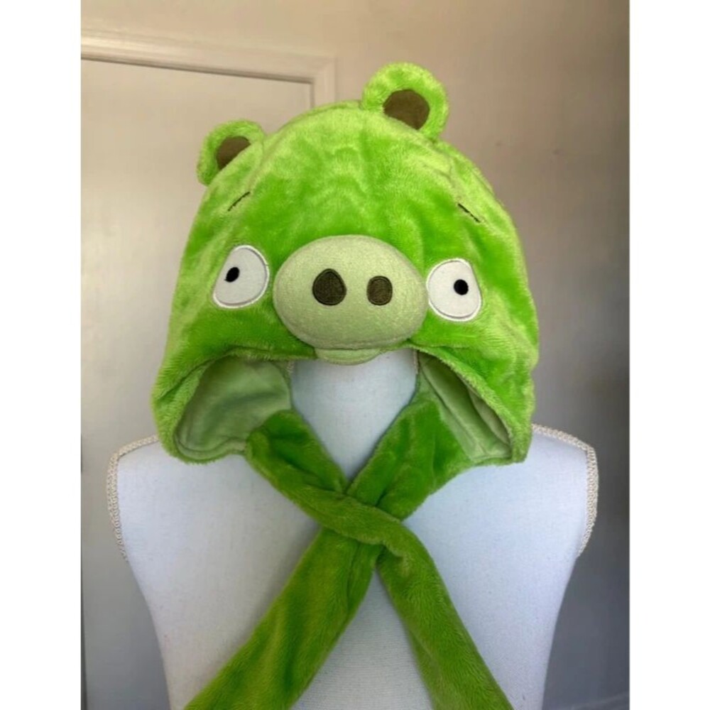 Angry Birds original super soft Green Pig Plush Hat one size